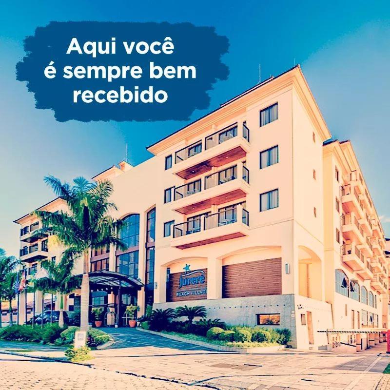 Apto Pes Na Areia Em Hotel Jurere Beach Jurere Internacional Florianopolis Ngoại thất bức ảnh